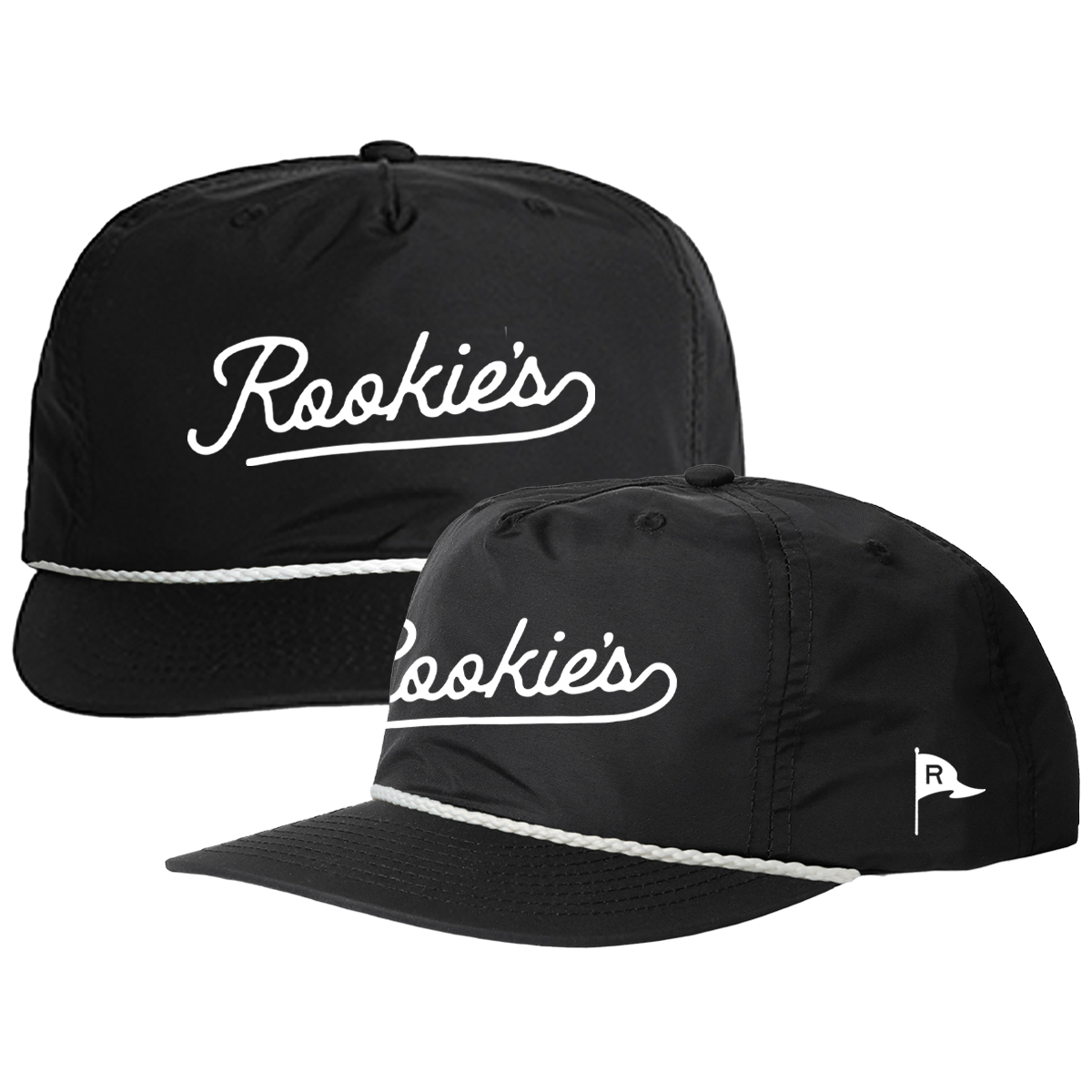 Black Rookie's Embroidered Script Hat